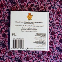 Vintage Children’s Pop UP Book MR. SILLY Mr Men Little miss Roger Hargreaves