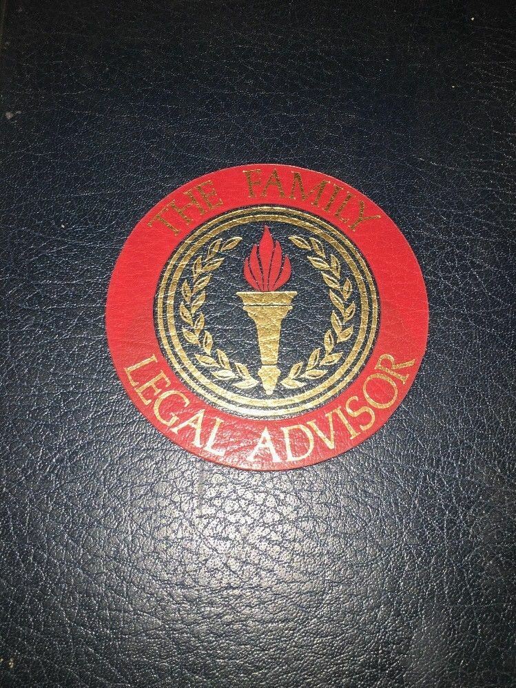 The Family Legal Advisor Alice Helm 1984 Hardcover VG +