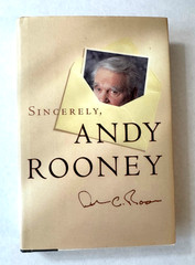 Signed-Sincerely, Andy Rooney by Andy Rooney (1999, Hardcover) First Edition