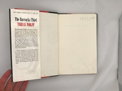 THE BARRACKS THIEF by TOBIAS WOLFF – 1st Printing 1st edition (1984 HC DJ)