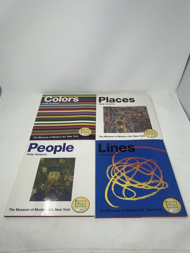 Lot 4 LINES PLACES SHAPES COLORS Books Philip Yenawine Museum Modern Art
