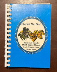 Missionary Society Shiloh Baptist Church Cookbook Chicago Illinois IL 1985
