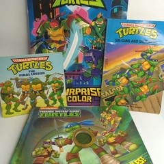 Vintage TMNT Teenage Mutant Ninja Turtles Story & Activity Book Lot