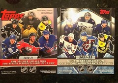 2019-20 + 2020-21 Topps NHL Hockey Sticker Collection Album Lot (2) – BRAND NEW