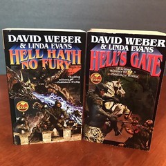 Lot: David Weber Linda Evans Books Multiverse Series 1 2 Hells Gate Hath No Fury
