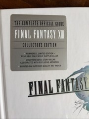 Final Fantasy XIII + XIII-2 Complete Official Guide Collector’s Edition SEALED!
