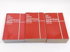 NAB The New American Bible Revised Edition World Catholic Press Lot of 3
