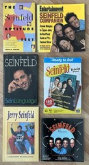 Lot of 5 Jerry Seinfeld TV Show Books + Trivia Game Sein Language Original Owner