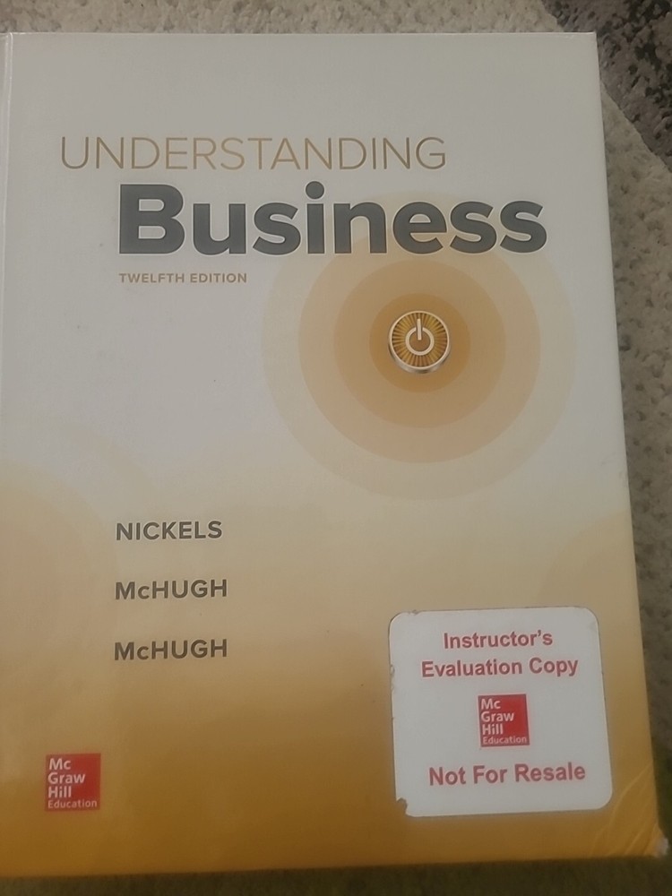 Understanding Business Hardcover By William Nickels Like New. INSTUCTOR’S COPY