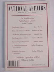 National Affairs Number 5 Fall 2010 Magazine