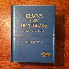 Black’s Law Dictionary with Pronunciations Fifth Edition 1979 HC 6th Reprint ’84