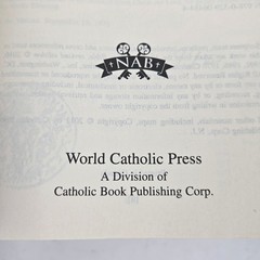 Lot of 2 The New American Bible Revised Edition NABRE World Catholic Press Red