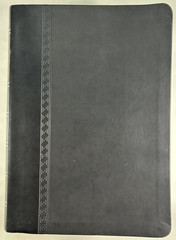 NKJV Defending the Faith Study Bible Charcoal Leathersoft Apologetics Press VG