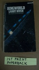 Larry Niven Ringworld 1970 Ballantine 1st print Ellis cover 95c 02046 Hugo good