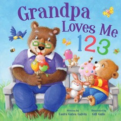 Grandpa Loves Me 123 – Story-time Rhyming Board Book for Toddlers, Ages 0 – GOOD