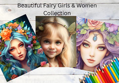 Adult Coloring Pages Bundle Fairy bundle 430 pages Printable Pages