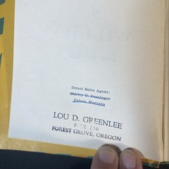 1949 The Fun Biography of Willie the Worm, Lou D Greenlee ~ Fun Nature Series