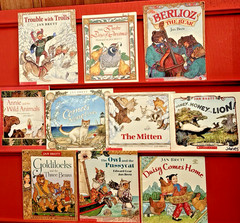 Teachers Classroom Curriculum Book Lot 10 Jan Brett Signed Vintage Ages 3-8
