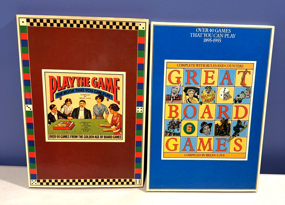 RARE BOARD GAME BOOKS: “PLAY THE GAME” & “GREAT BOARD GAMES” VGC – HC -LOT OF 2