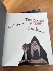 Disney Villain Signed Ollie Johnston Frank Thomas 1993 Hardcover 1 Book Rare