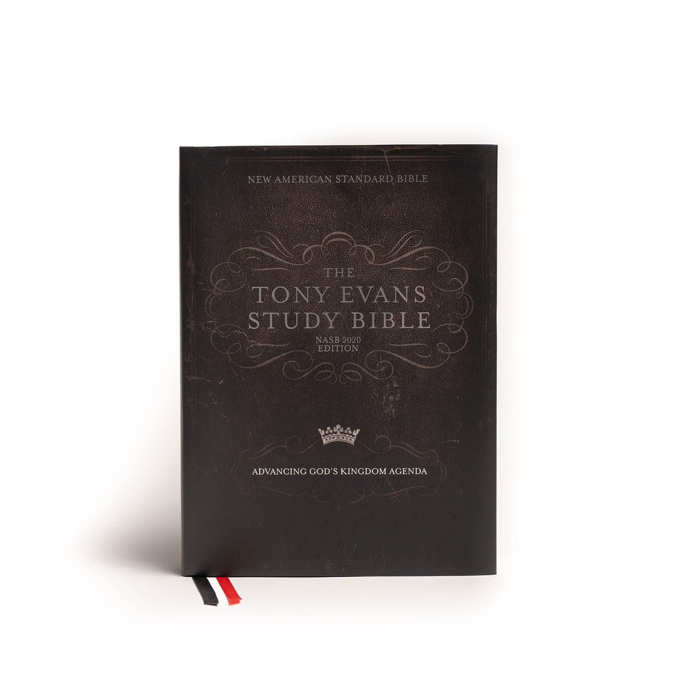 NASB Tony Evans Study Bible, Jacketed Hardcover, Black Letter, Study Notes a…