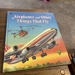 Airplanes and Other Things That Fly,Steve Kelly Big Golden Book 1990 Western HC