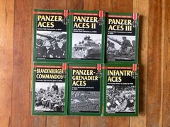Stackpole military history, Panzer Aces, etc, lot of 6 books by Frank Kurowski