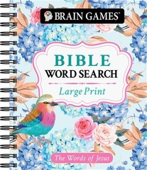 Brain Games – Large Print Bible Word Search: The Words of Jesus (Spiral Bound, C