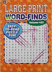 Kappa Large Print Word-Finds Puzzle Books, Largest Selection of Volumes. U-PICK!