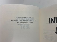 Infinite Jest David Foster Wallace 2nd print of 1st trade PB 1996 see details