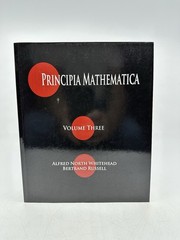 Principia Mathematica Volumes 1-3 Whitehead Russell 2011 Softcover Book Set