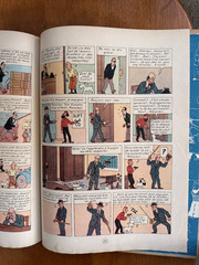 Hergé Tintin en Amérique 1st edition 1945 French Dos Pelior Rouge Red Title RARE