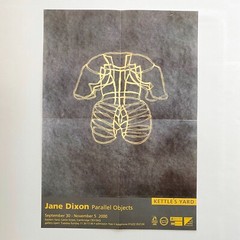 Jane Dixon: Parallel Objects, Exhibition Catalog, 2000 + SIGNED Gallery Poster