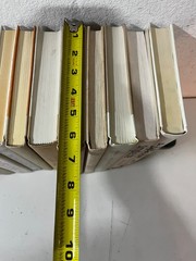 24 WHITE DECOR HARDCOVER BOOKS 26.5″ shelf space 9.5″ x 6.5″ Book size