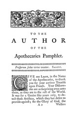 1748 The Apothecary Display’d 44 Pages