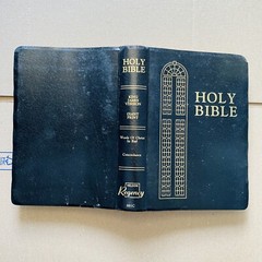 🔥1990, Nelson Regency Holy Bible King James Version Giant Print Red Letter