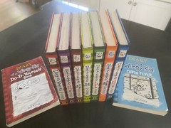 Diary of a Wimpy Kid Box of Books 7 Hardcovers + 2 Free Paperbacks by Jeff Kinne