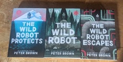 The Wild Robot 1-3-Book Set (HC w DJ ) By Peter Brown Complete Lot EXC