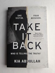 Take It Back by Kia Abdullah Paperback 2019 In Excellent Condition