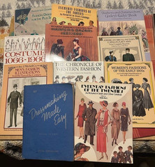 Lot of 11 Costume Fashion History Books. Victorian, 20’s, 40’s, 1900’s