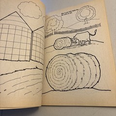 NEW Vintage Golden Coloring Book Preschool FARM Animals 1988 Unused Color Barns