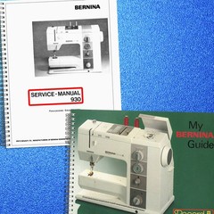 BERNINA 930 Record Service Manual & Instruction Manual BUNDLE, WIREBOUND, JACKET