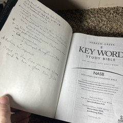 Hebrew-Greek Key Word Study Bible NASB Black Genuine Leather 2008 AMG