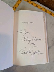 SIGNED The Notebook by Nicholas Sparks 1996 Hardcover DJ First Ed First Print