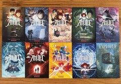 Lot 10 AMULET Books #1-9 Complete Set + Explorer by Kazu Kibuishi Graphic Novels