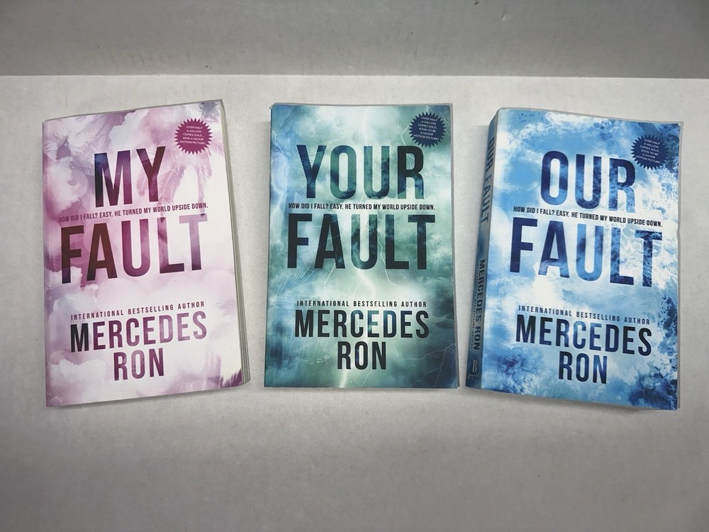 Mercedes Ron Young Adult Fiction Paperback Set My Fault Your Fault Our Fault