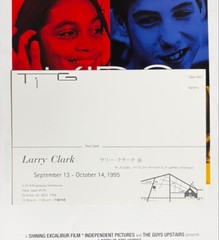 Larry Clark Postcard Kids Exhibition 1995 Photography size 6.0 x 4.0 inches