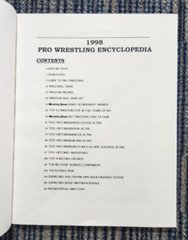 RARE 1998 Pro Wrestling Encyclopedia 214 pages Signed by Editor Sammy Eanes