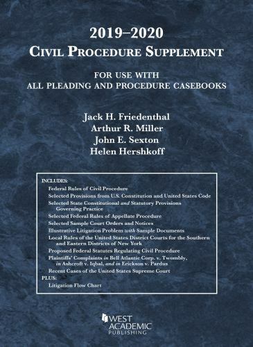 American Casebook Ser.: Civil Procedure Supplement, for Use with All Pleading…