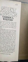 Silent Missions (1st Ed) by Vernon A. Walters